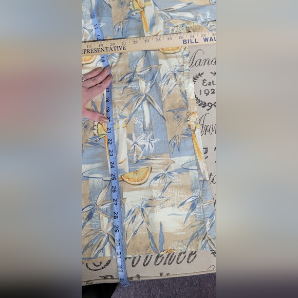 Vintage Blue Pierre Cardin 100% Cotton Hawaiian Shirt Made Korea |Size 2 X-Large - Picture 7 of 8